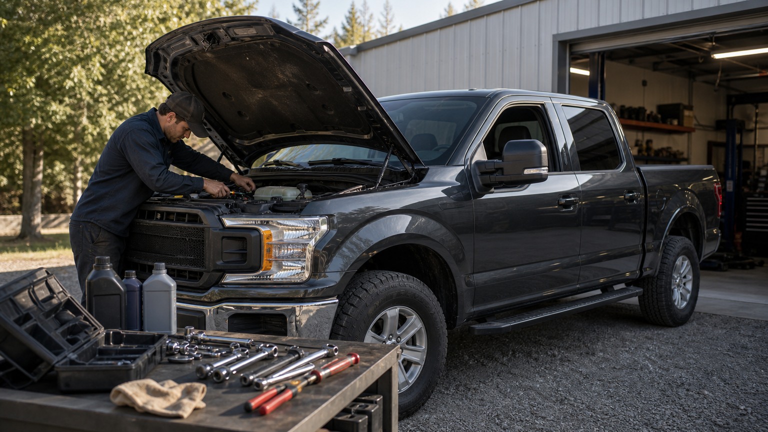 How Routine Maintenance Work Truck Guide Affects Cost, Capability, and Daily Driving featured truck image