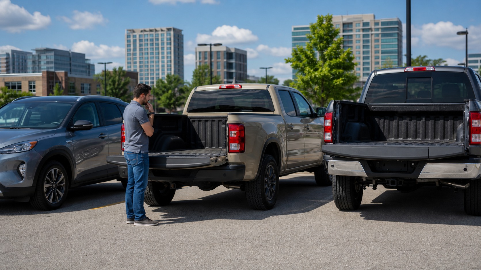 Midsize Trucks vs Other Options: Pros, Cons, and Buyer Tips featured image showing a realistic unbranded pickup truck scene